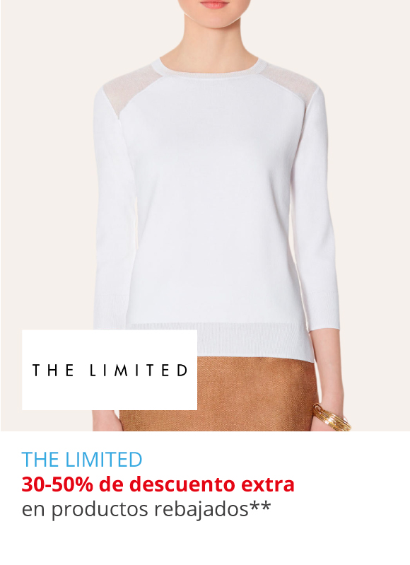 THE LIMITED - 30-50% de descuento extra en productos rebajados